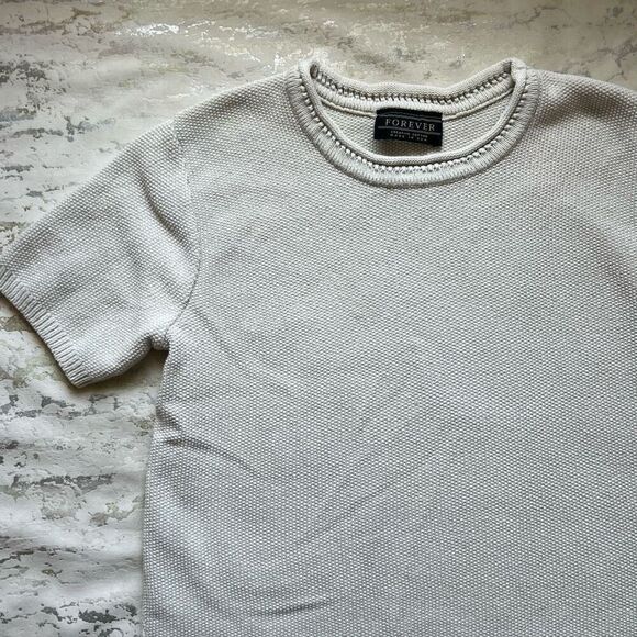 Forever creative Cotton 90s Y2K Knit Tee made in USA - Picture 7 of 11